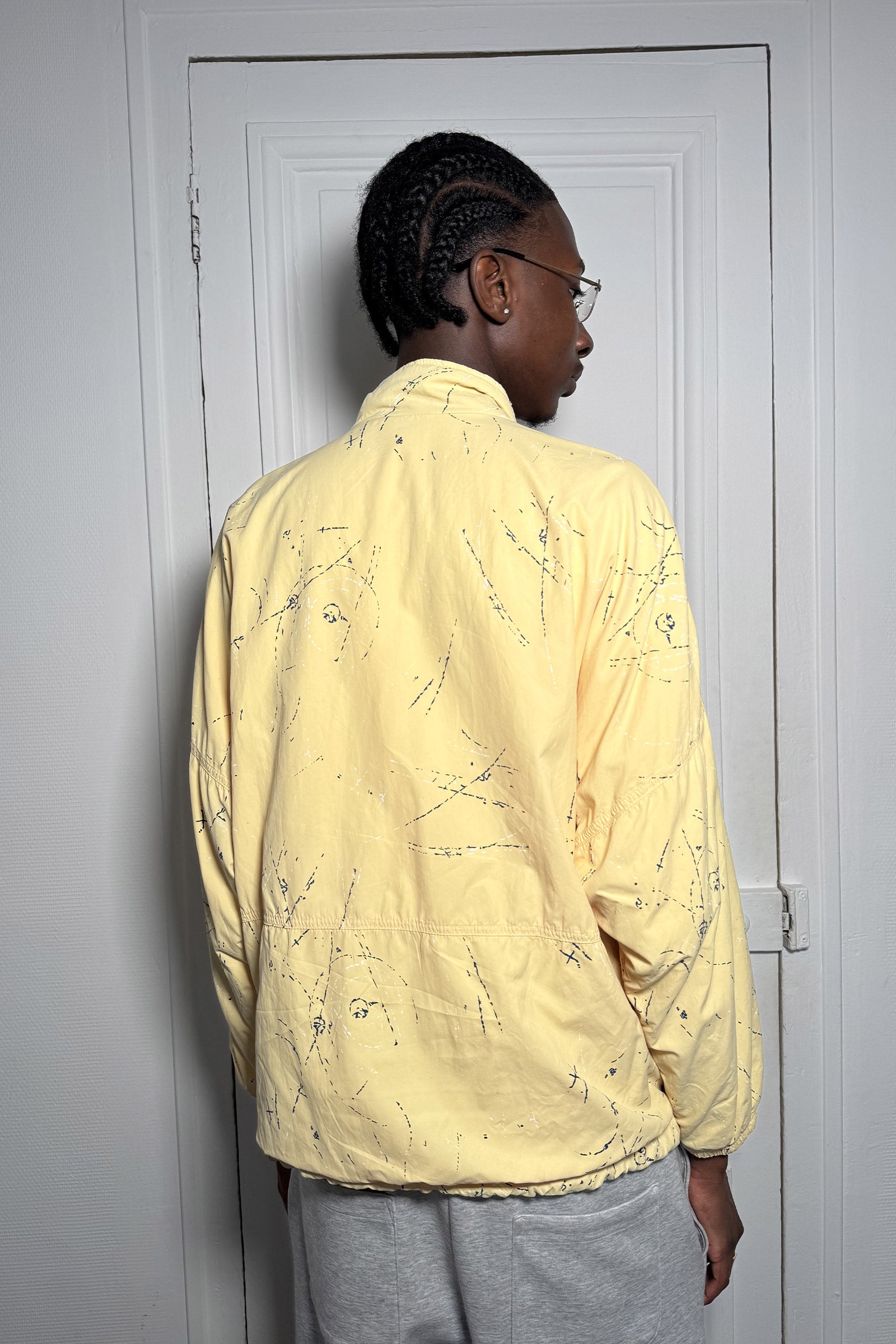Veste jaune années 90 – Taille L